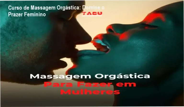 Instrutor demonstrando técnica de massagem ao ponto G durante o curso online