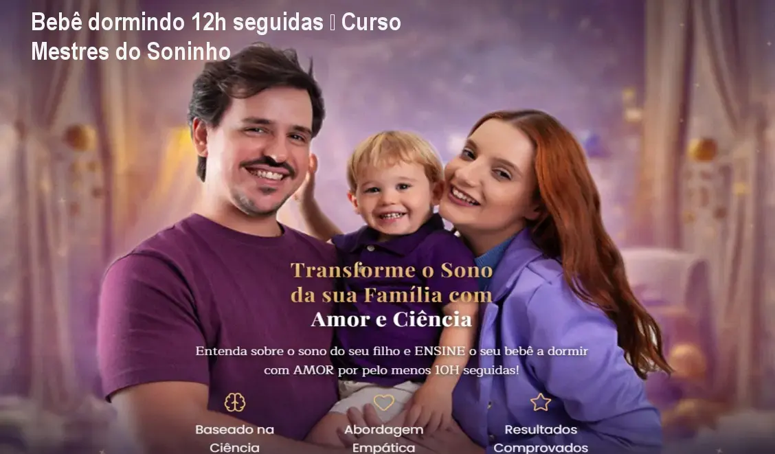 Bebê dormindo 12h seguidas – Curso Mestres do Soninho