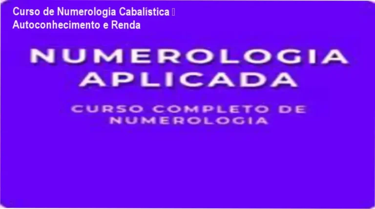 Imagem ilustrando o Curso de Formação de Numerologia de Rafael Cristian Cintra, foco em autoconhecimento e aplicação prática