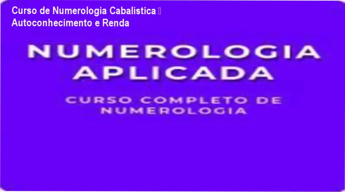 Imagem ilustrando o Curso de Formação de Numerologia de Rafael Cristian Cintra, foco em autoconhecimento e aplicação prática