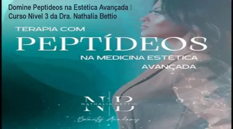 Profissional aplicando terapia com peptídeos após curso avançado da Dra. Nathalia Bettio