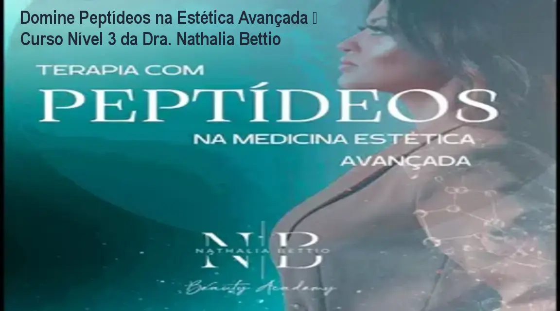 Profissional aplicando terapia com peptídeos após curso avançado da Dra. Nathalia Bettio