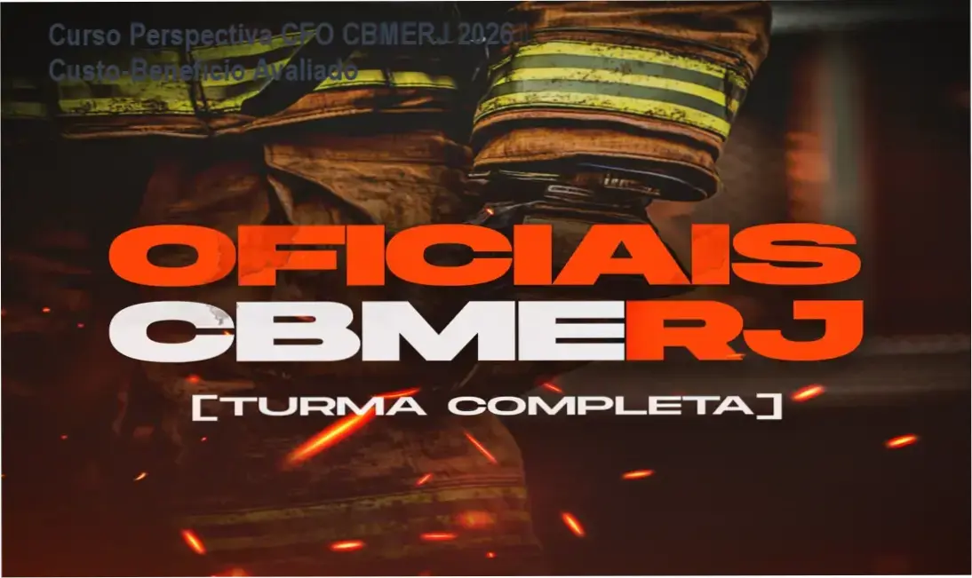 Curso Perspectiva CFO CBMERJ 2026 – resultados de aprovação, método CRC e IA Alfred