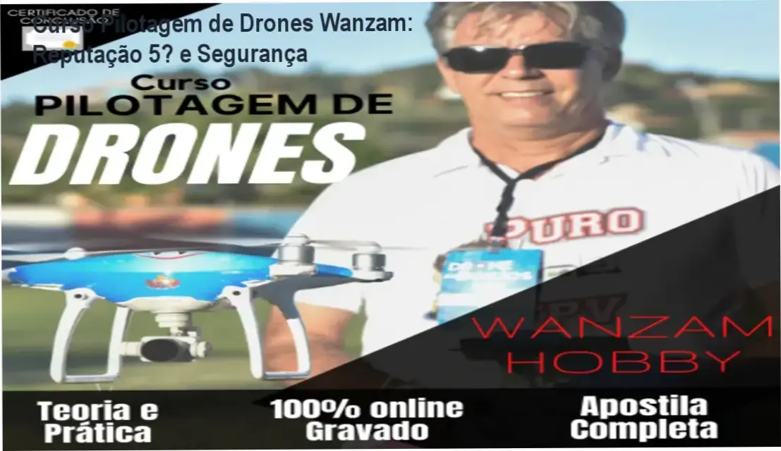 Curso Pilotagem de Drones Wanzam – reputação, segurança e confiabilidade