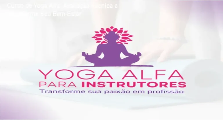 Imagem ilustrativa do Curso de Yoga Alfa mostrando posturas de yoga e certificado