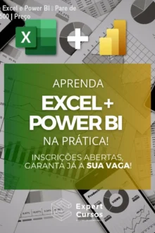 Cursos de Excel e Power BI – Pare de perder R$500 | Preço
