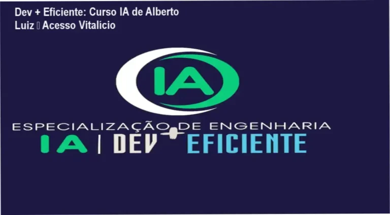 Dev + Eficiente de Alberto Luiz – acesso vitalício ao curso de IA