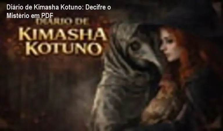 Capa digital do Diário de Kimasha Kotuno mostrando símbolos ocultos e título em destaque