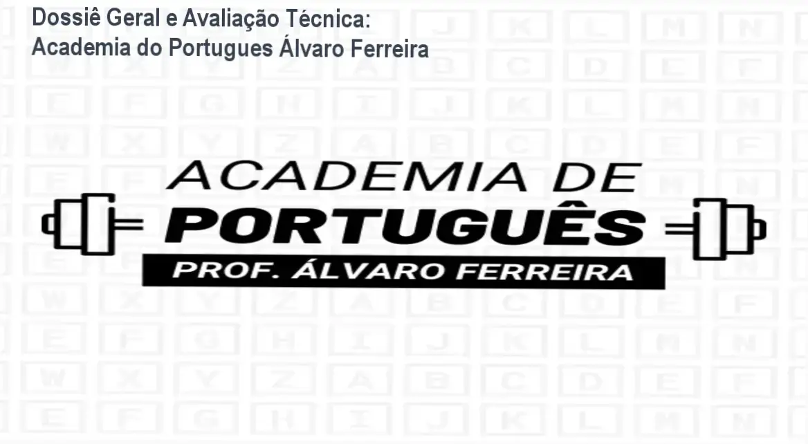 Gráfico de desempenho técnico do ecossistema Academia do Portugues Álvaro Ferreira
