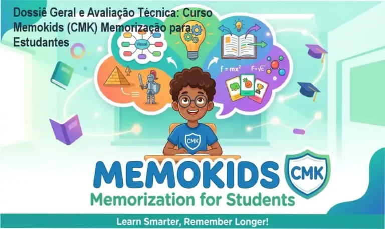 Gráfico de desempenho técnico do ecossistema Curso Memokids (CMK) Memorização para Estudantes