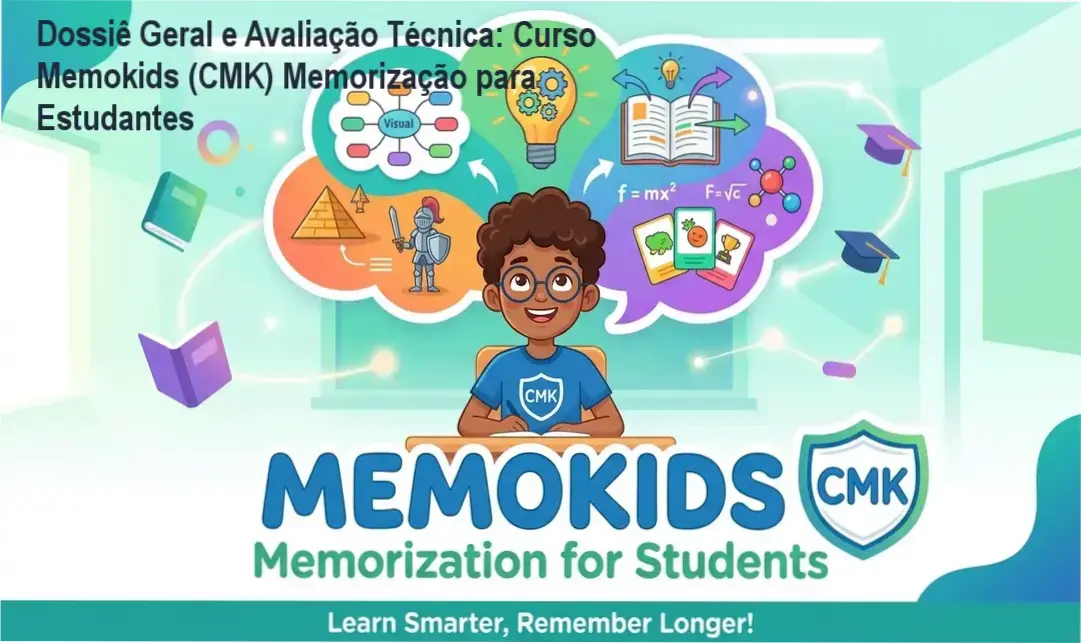 Gráfico de desempenho técnico do ecossistema Curso Memokids (CMK) Memorização para Estudantes