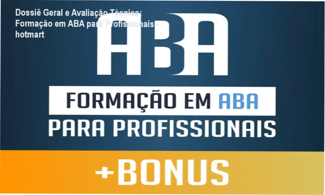 Gráfico de desempenho técnico do ecossistema Formação em ABA para Profissionais - hotmart