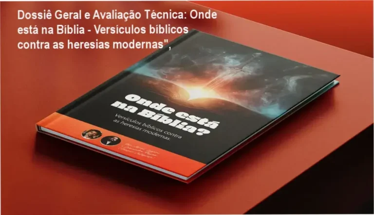 Gráfico de desempenho técnico do ecossistema Onde está na Bíblia - Versículos bíblicos contra as heresias modernas",