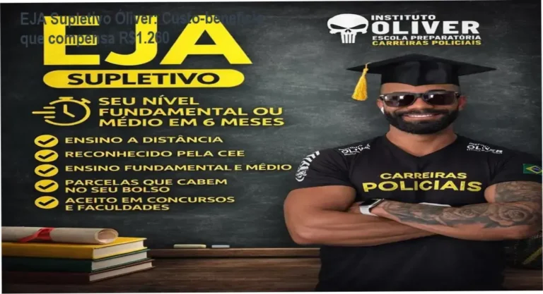 EJA Supletivo Óliver – garantia de 7 dias e possibilidade de reembolso