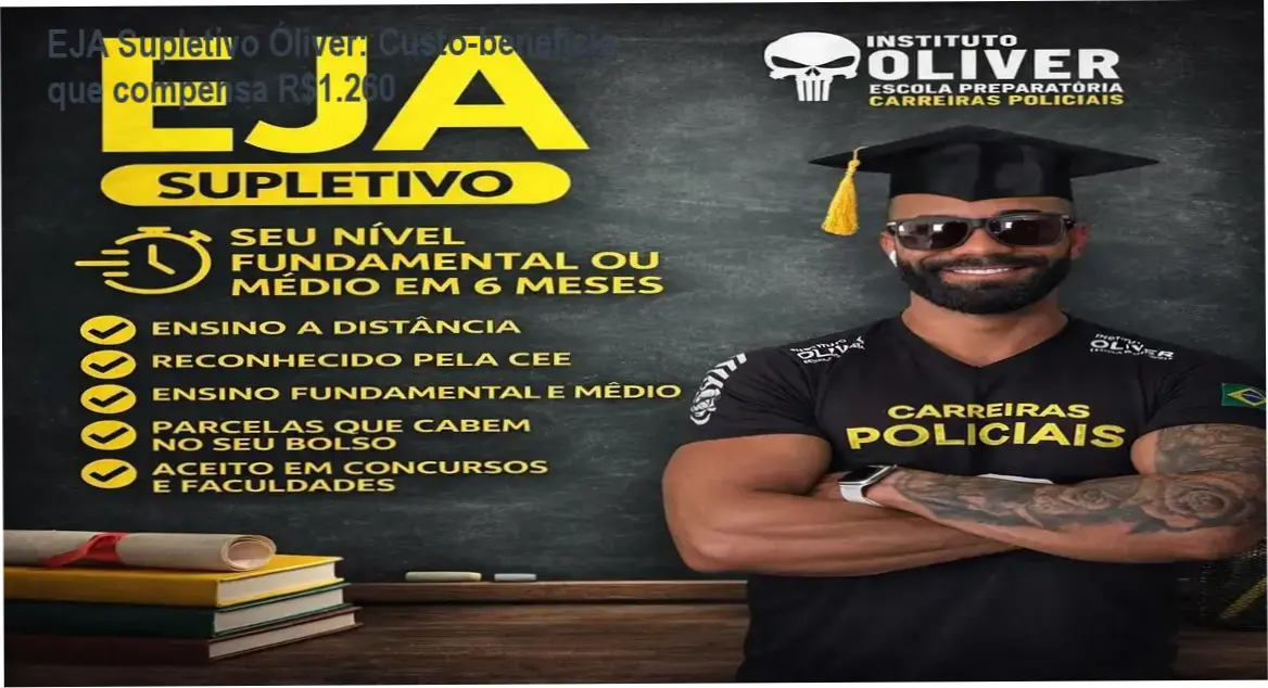 EJA Supletivo Óliver – garantia de 7 dias e possibilidade de reembolso