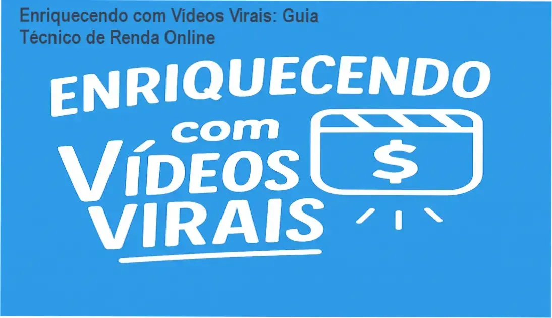 Capa do ebook Enriquecendo com Vídeos Virais mostrando vídeos prontos e links afiliados