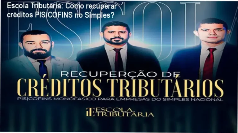 Imagem ilustrativa do curso de Recuperação de Créditos Tributários PIS/COFINS da Escola Tributária