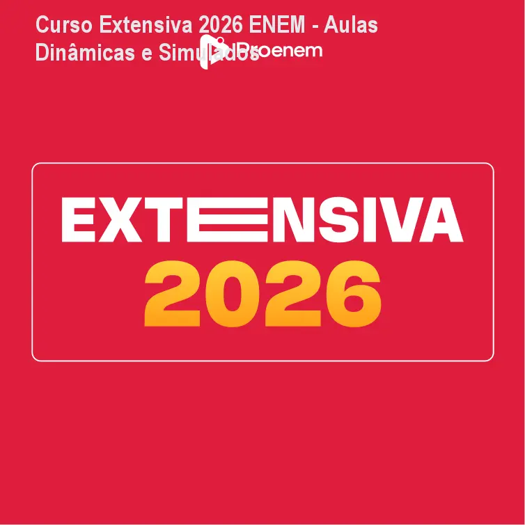 Curso Extensiva 2026 ENEM - Aulas Dinâmicas e Simulados