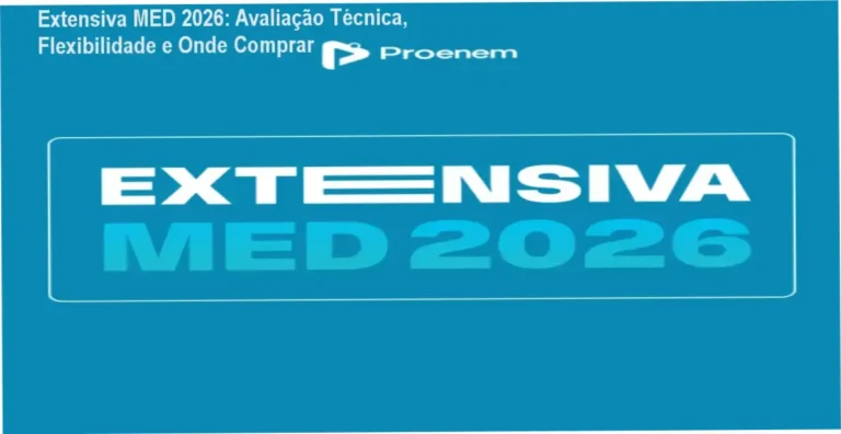 Capa do Extensiva MED 2026 destacando flexibilidade e oferta promocional