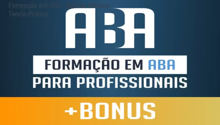Imagem ilustrando a transição da teoria à prática na formação em ABA