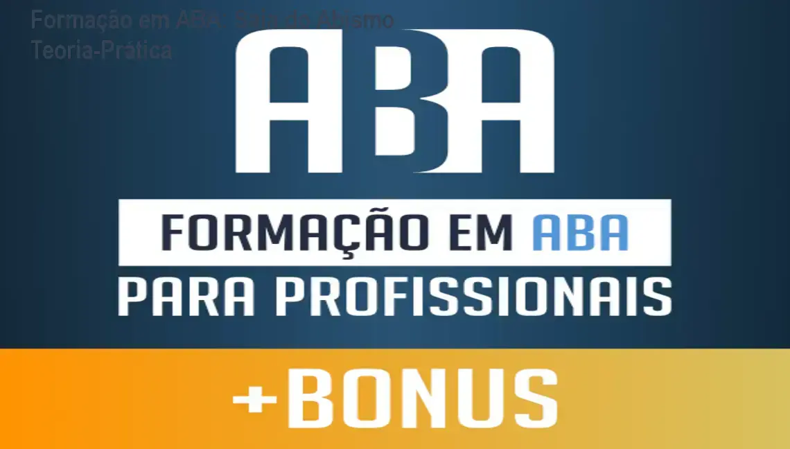 Imagem ilustrando a transição da teoria à prática na formação em ABA