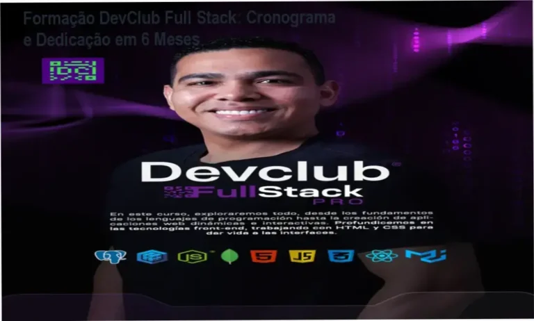 Formação DevClub Full Stack de Rodolfo Mori – cronograma, dedicação diária e carga horária