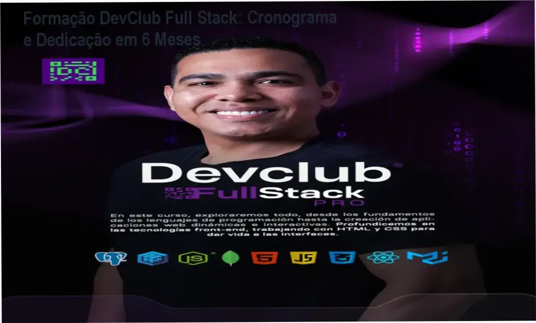 Formação DevClub Full Stack de Rodolfo Mori – cronograma, dedicação diária e carga horária
