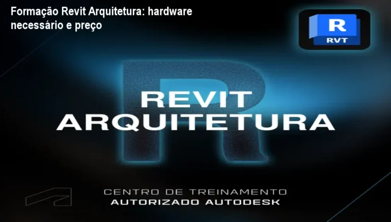 Computador com especificações mínimas para usar a Formação em Revit Arquitetura da Axiom