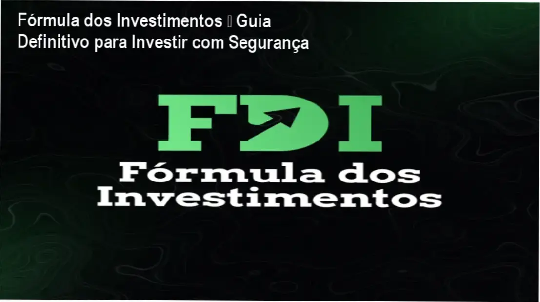 Capa do curso Fórmula dos Investimentos mostrando um gráfico de crescimento financeiro