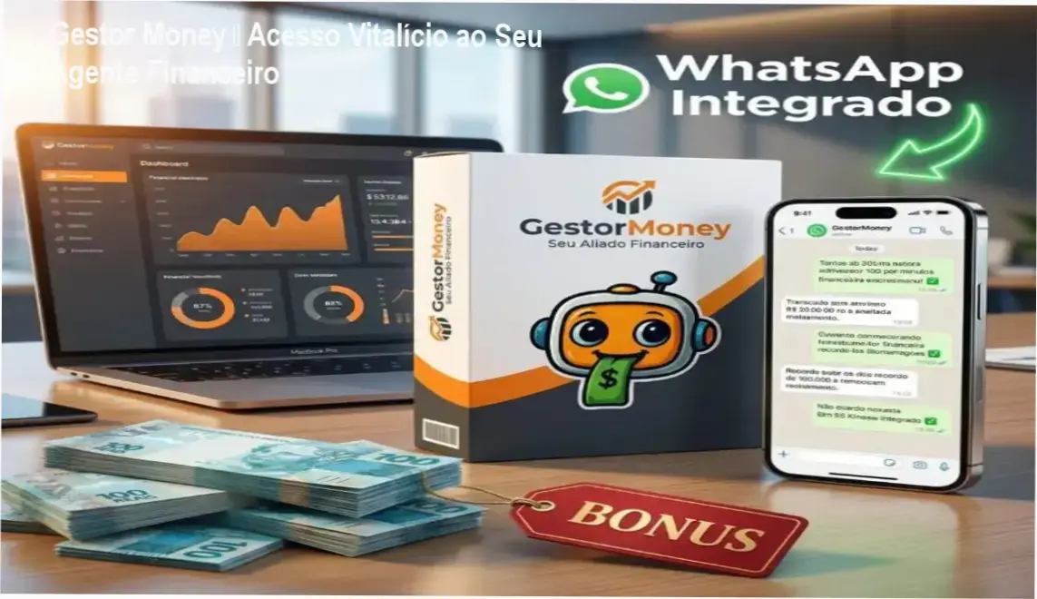 Gestor Money de Anderson Rey – acesso vitalício via WhatsApp