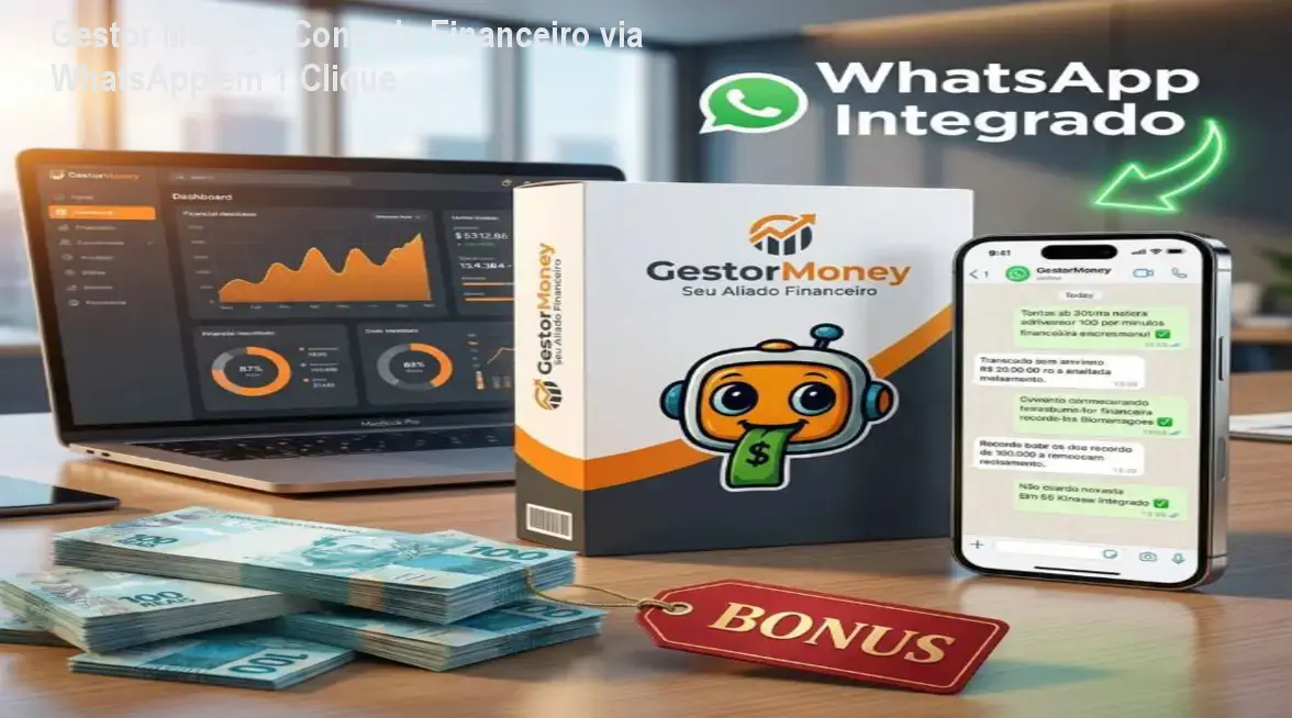 Gestor Money – Controle Financeiro via WhatsApp em 1 Clique