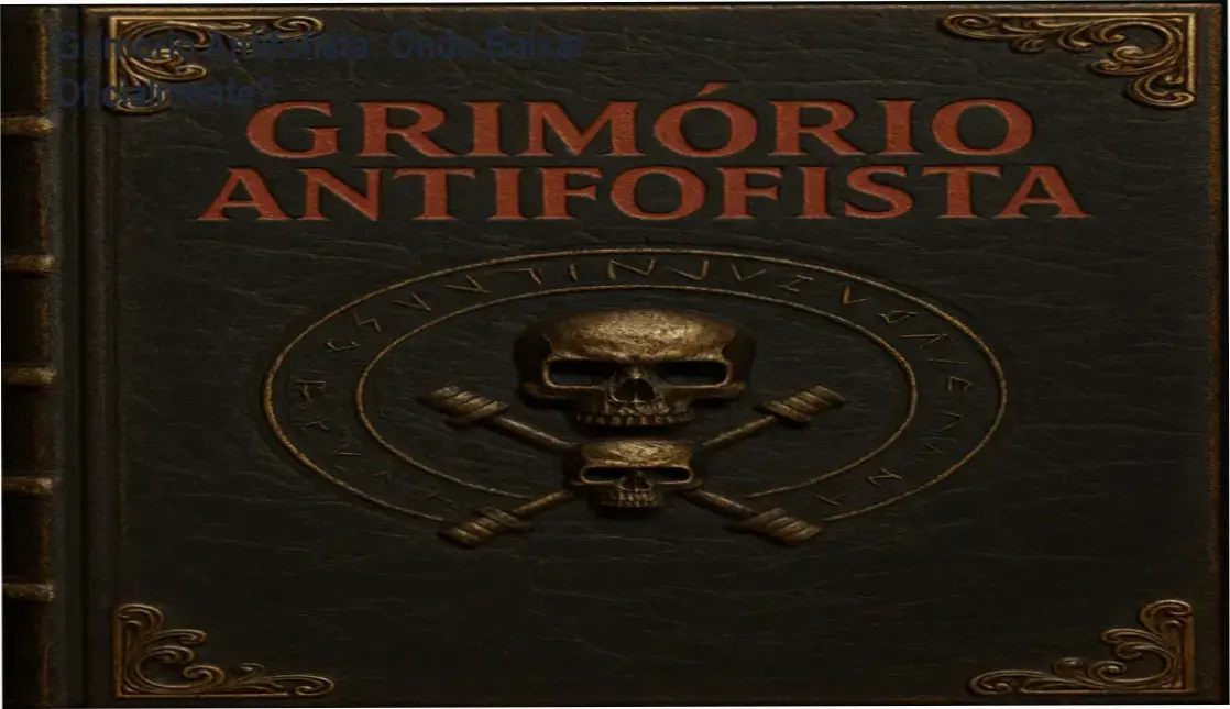 Capa do Grimório Antifofista mostrando conceito de silêncio e blindagem reputacional