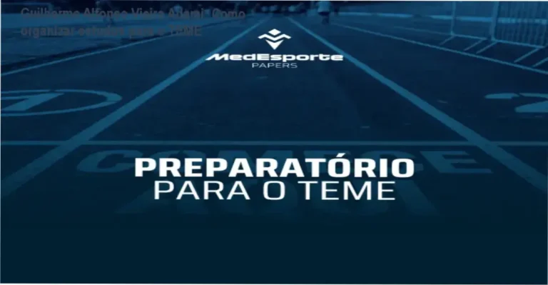 Imagem do curso Preparatório para o TEME de Guilherme Adami mostrando foco em organização de estudos