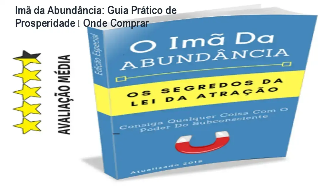 Capa do e‑book Imã da Abundância destacando oferta e técnicas de atração