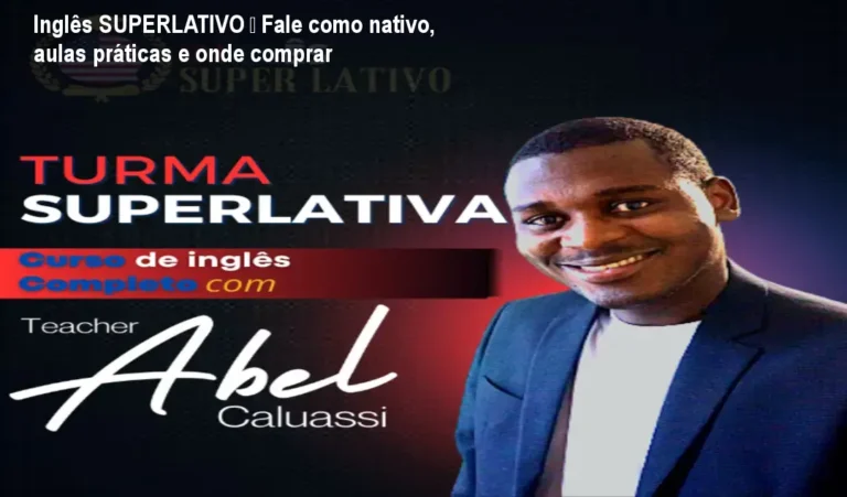 Aula prática do curso Inglês SUPERLATIVO com Abel Caluassi, mostrando aluno praticando conversação para falar como nativo