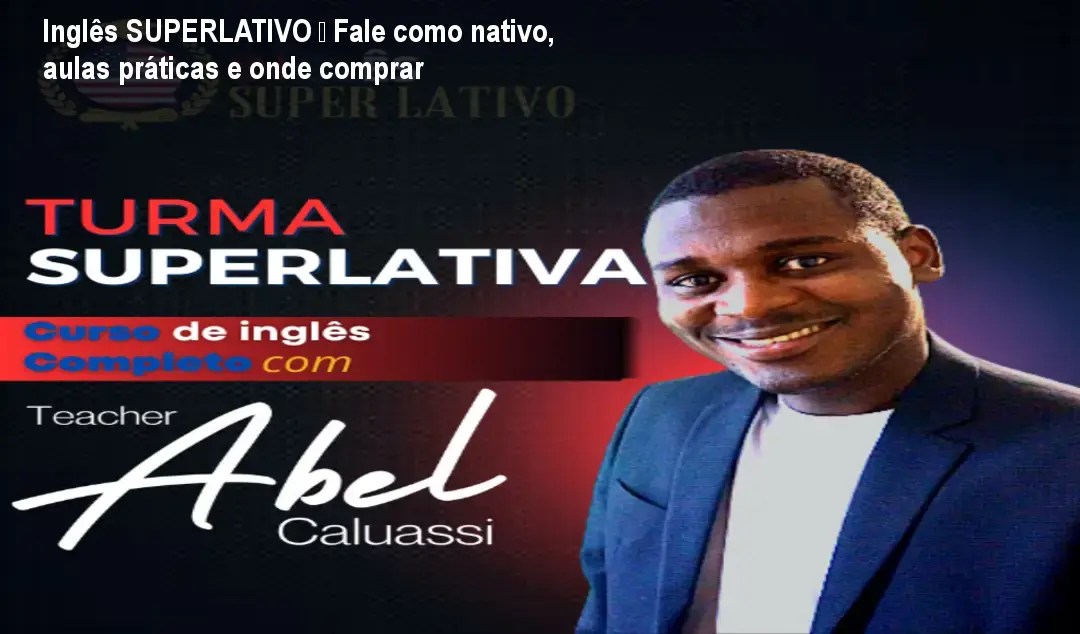 Aula prática do curso Inglês SUPERLATIVO com Abel Caluassi, mostrando aluno praticando conversação para falar como nativo