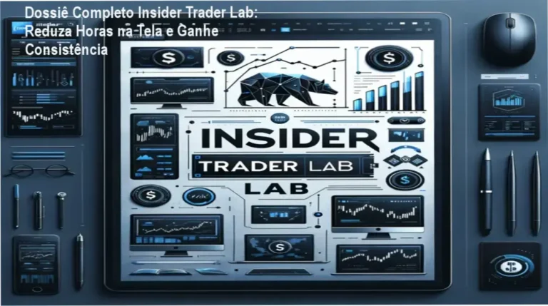 Imagem do eBook Dossiê Completo Insider Trader Lab mostrando gráficos de fluxo institucional