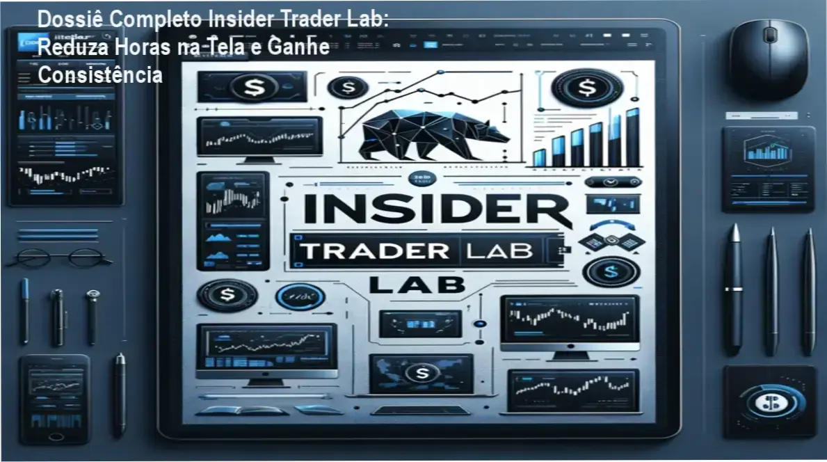 Imagem do eBook Dossiê Completo Insider Trader Lab mostrando gráficos de fluxo institucional