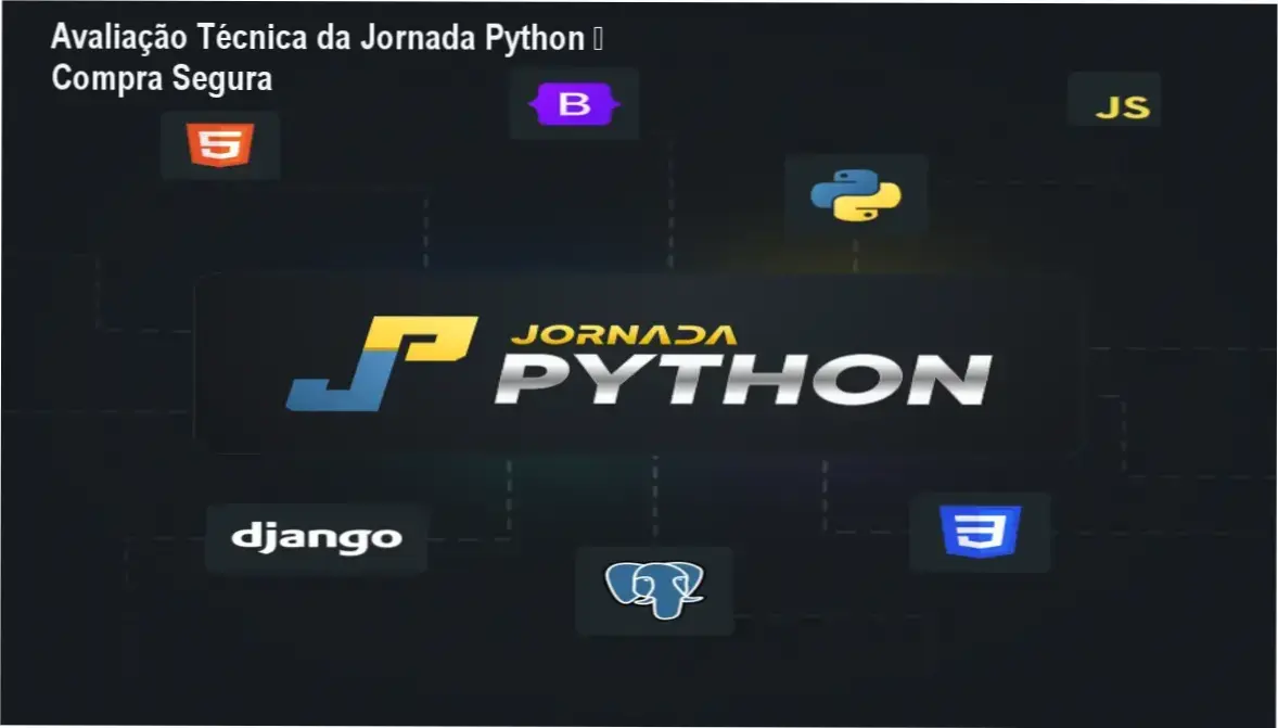 Capa da Jornada Python mostrando selo de compra segura e original