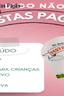 KIT Eu Digo Não a Festas Pagãs - Material Cristão Infantil