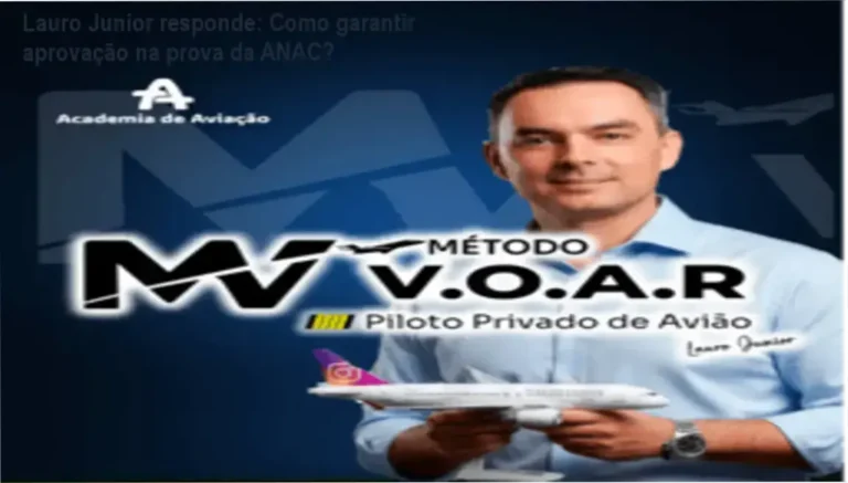 Lauro Junior explicando o método V.O.A.R. para aprovação na prova teórica da ANAC