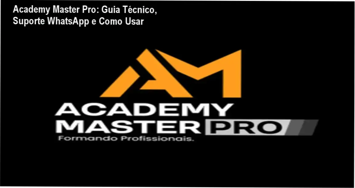 Tela do Academy Master Pro mostrando suporte via WhatsApp e módulo de diagnóstico avançado