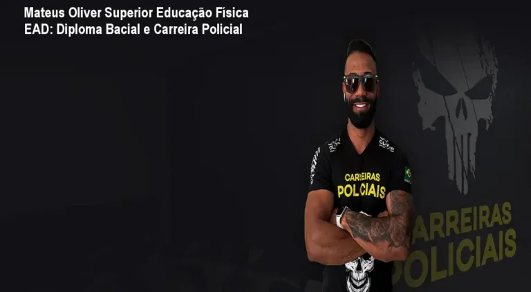 Estudante assistindo aulas de Educação Física EAD do Instituto Óliver e planejando carreira policial
