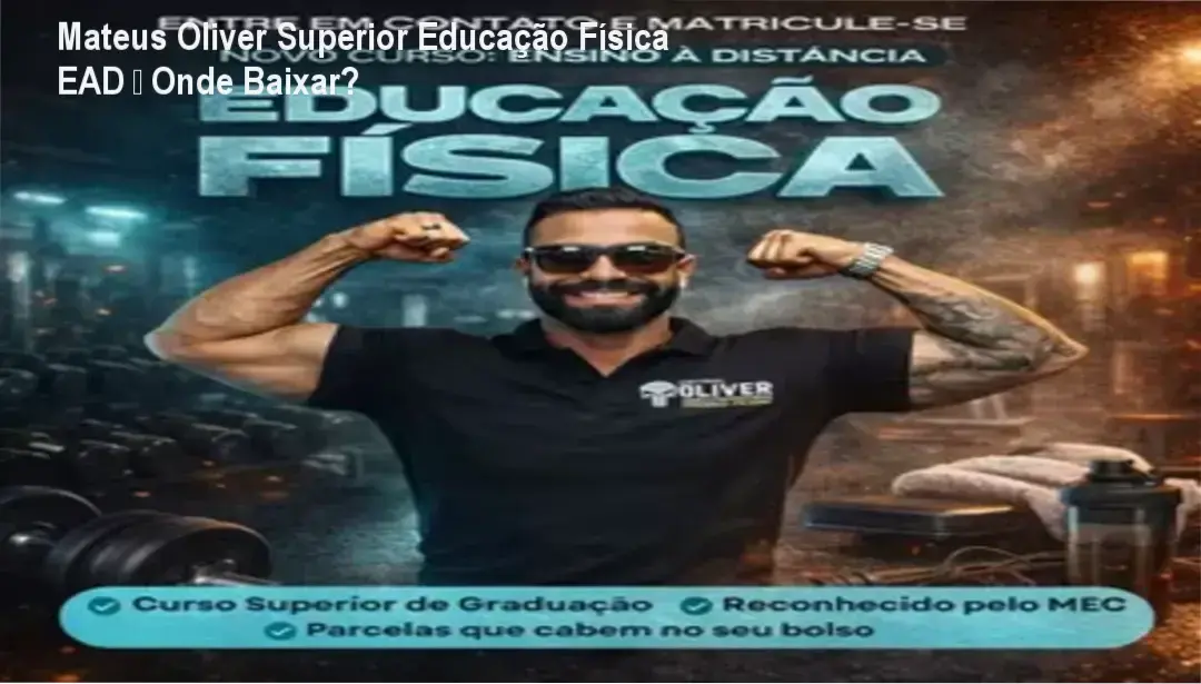 Página oficial de download do curso Mateus Oliver Superior Educação Física EAD