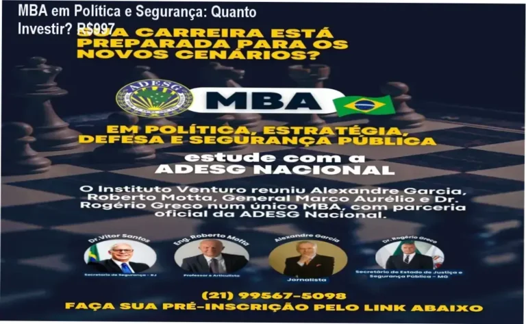 MBA em Política, Estratégia, Defesa e Segurança – custo-benefício e valor percebido