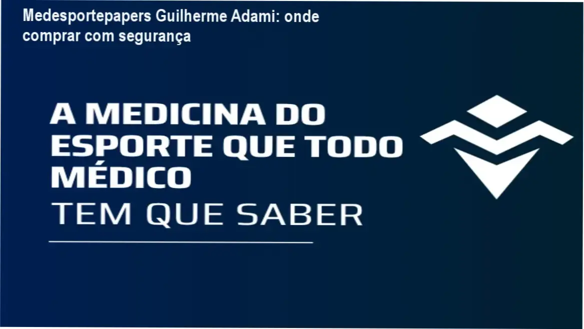Medesportepapers Guilherme Adami cupom desconto