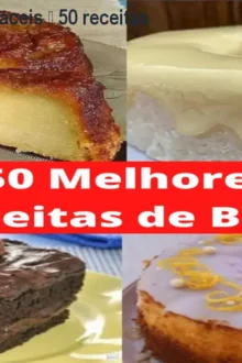 Receitas de Bolos fáceis – 50 receitas + bônus