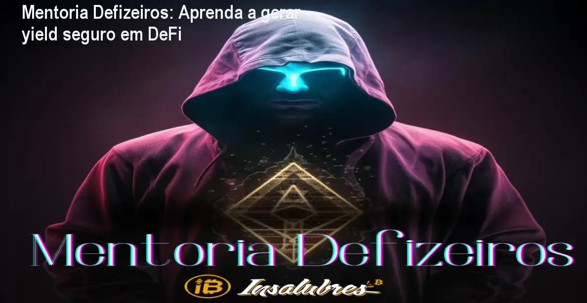 Mentoria Defizeiros: Aprenda a gerar yield seguro em DeFi