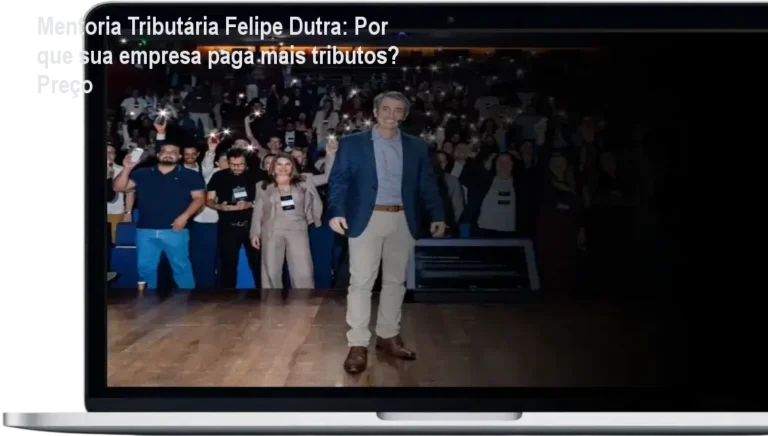 Felipe Dutra apresentando a Mentoria Estratégia Tributária para redução de tributos empresariais