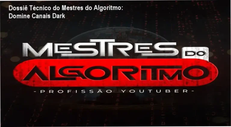 Visão geral do curso Mestres do Algoritmo focado em canais dark e automação com IA